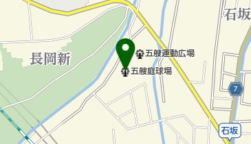 五艘庭球場の地図画像