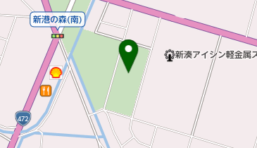 県民公園新港の森テニスコートの地図画像