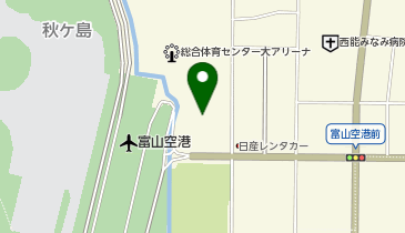 富山県総合体育センター温水プールの地図画像