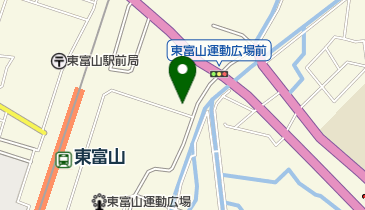 富山市北部プールの地図画像