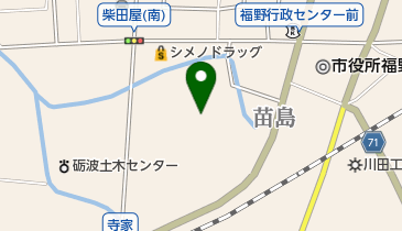 南砺市福野B&G海洋センタープールの地図画像