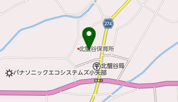 小矢部市北蟹谷運動広場の地図画像