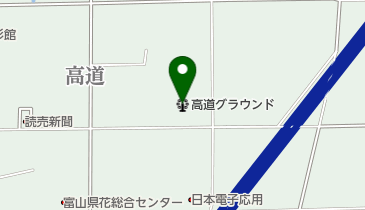 砺波市高道グラウンドの地図画像