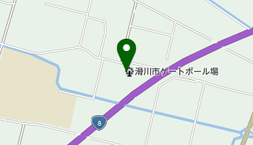 滑川市ゲートボール場の地図画像