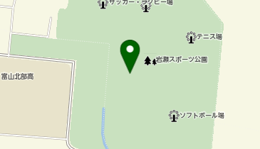富山県岩瀬スポーツ公園健康スポーツドームの地図画像