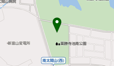 薬勝寺池南公園野球場の地図画像