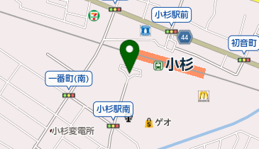小杉駅前広場の地図画像