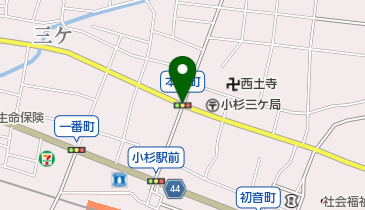 小杉駅商店街の地図画像