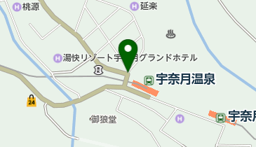 宇奈月温泉冬物語の地図画像