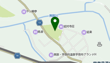 宇奈月温泉雪のカーニバルの地図画像