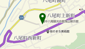 おわら風の盆の地図画像