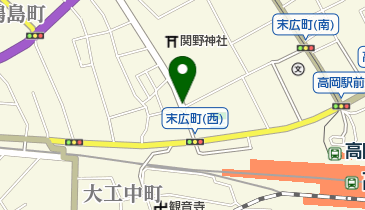 高岡七夕まつりの地図画像