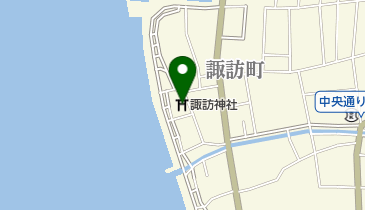 諏訪神社の地図画像