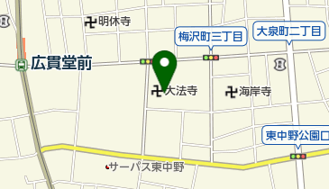 大法寺の地図画像