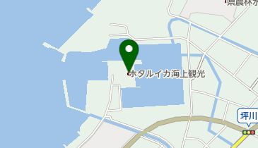 ホタルイカ海上観光の地図画像