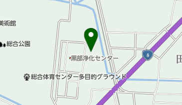 黒部きららの滝の地図画像