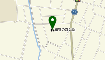 鎮守の森公園の地図画像