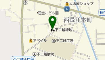 不二越緑地の地図画像