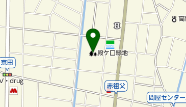 殿ケ口緑地の地図画像