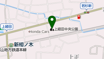 上経田中央公園の地図画像