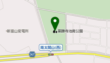 薬勝寺池南公園の地図画像