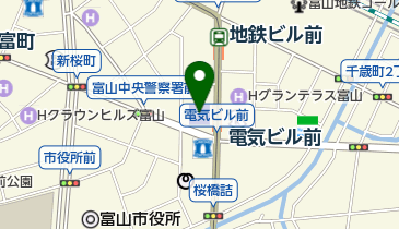 アニメイト富山の地図画像