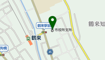 白山市鶴来支所の地図画像