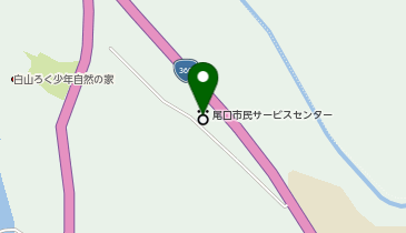 白山市尾口市民サービスセンターの地図画像