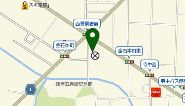 金沢西警察署の地図画像