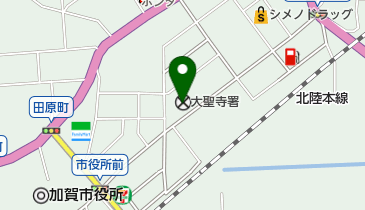 大聖寺警察署の地図画像