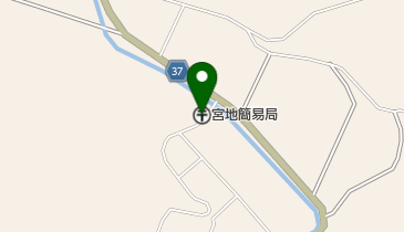 宮地簡易郵便局の地図画像