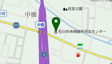 石川中央保健所河北センターの地図画像