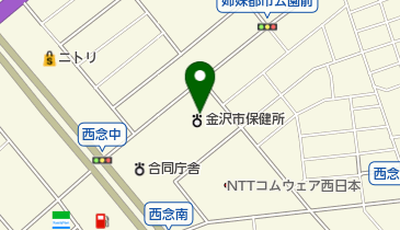 金沢市保健所の地図画像