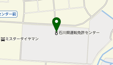 石川県運転免許センターの地図画像