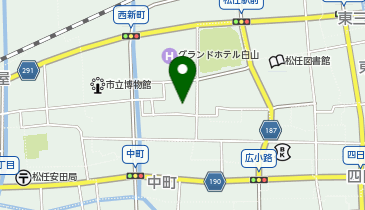 ハローワーク白山の地図画像
