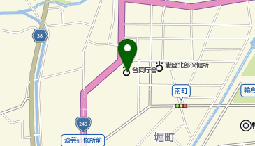 ハローワーク輪島の地図画像