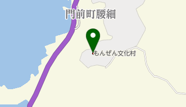 輪島市もんぜん文化村の地図画像