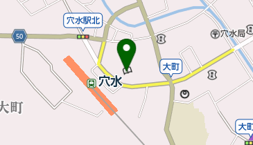 穴水町立図書館の地図画像