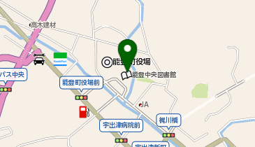 能登中央図書館の地図画像