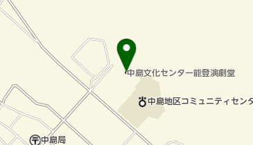 七尾市中島文化センター能登演劇堂の地図画像
