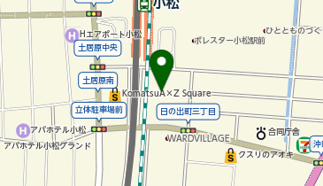 こまつ北電ホールの地図画像