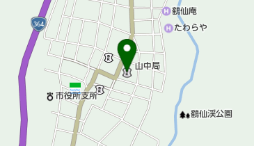 金沢信用金庫山中支店の地図画像