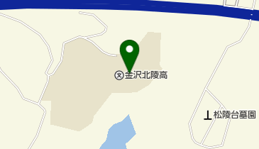 石川県立金沢北陵高校の地図画像