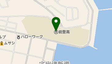 石川県立能登高校の地図画像