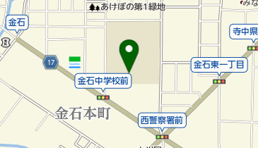 金沢市立金石中学校の地図画像