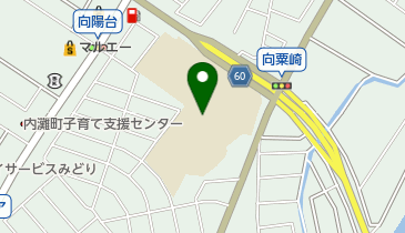 内灘町立向粟崎小学校の地図画像