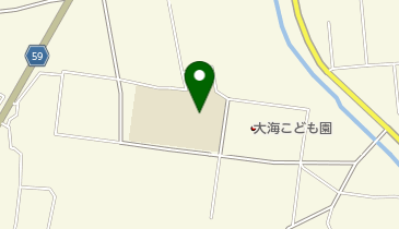 かほく市立大海小学校の地図画像