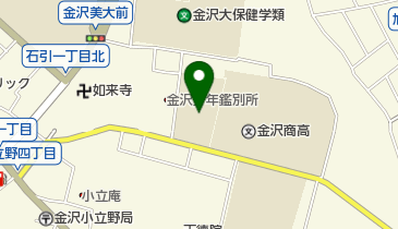 石川県立盲学校の地図画像