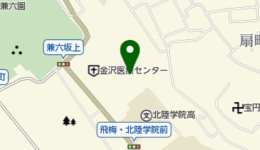 金沢医療センター附属金沢看護学校の地図画像