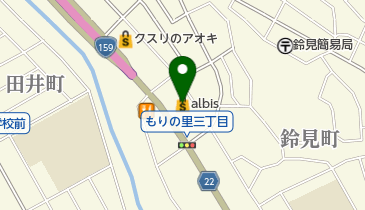 albis KULA・SU杜の里店の地図画像